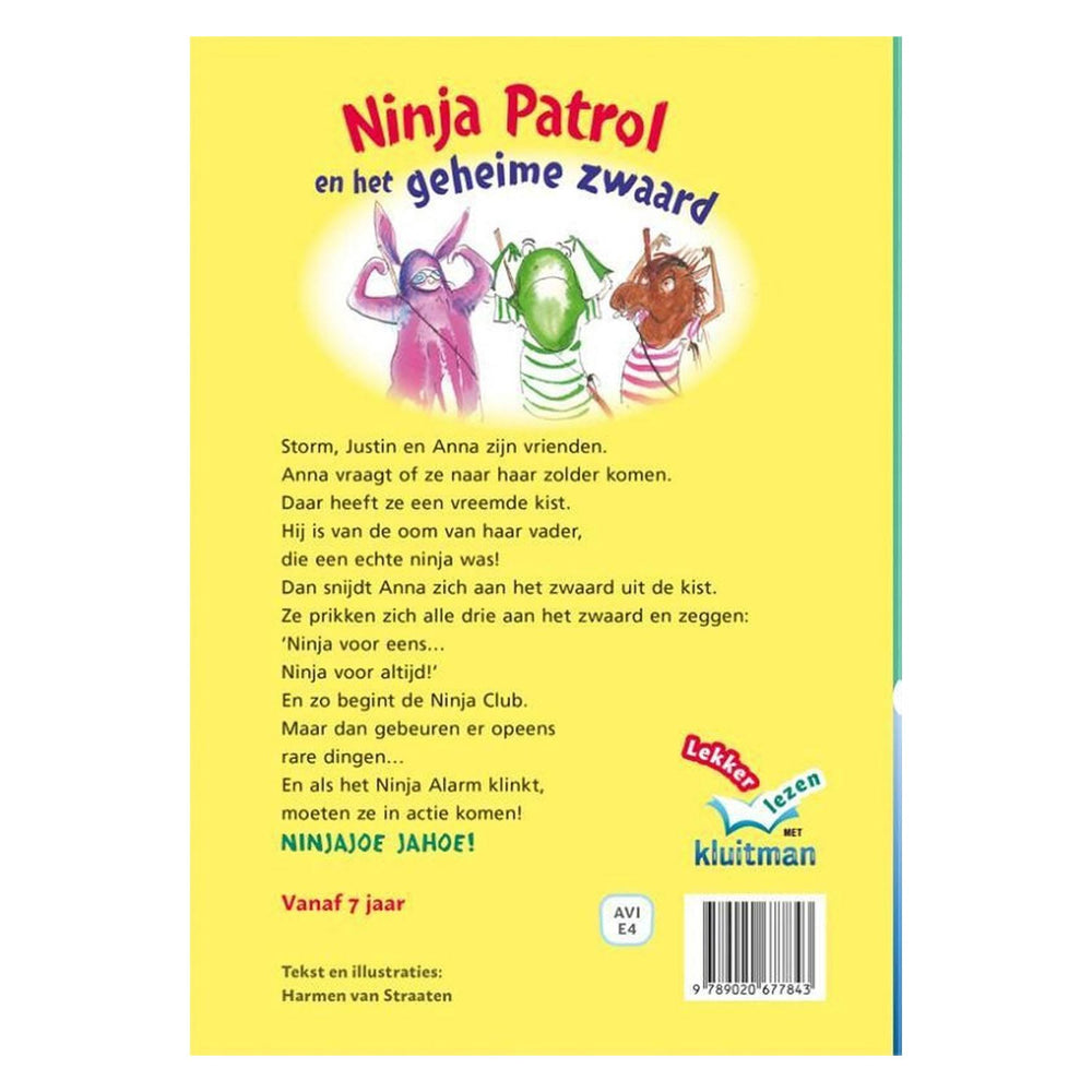 Uitgeverij kluitman ninja patrouille en het geheime zwaard avi-e4