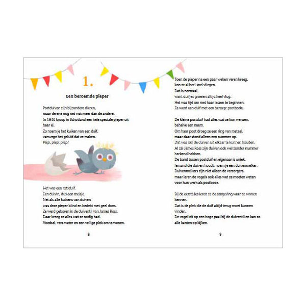 Uitgeverij kluitman winkie, de stoere postduif