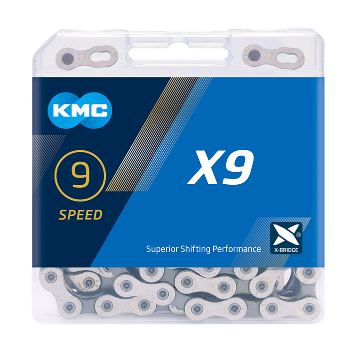 KMC X9 Silver Grey Bike Chain