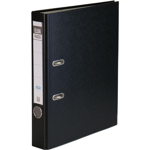 Ordner elba rado brilliant zwart a4 350 vel karton polypropyleen