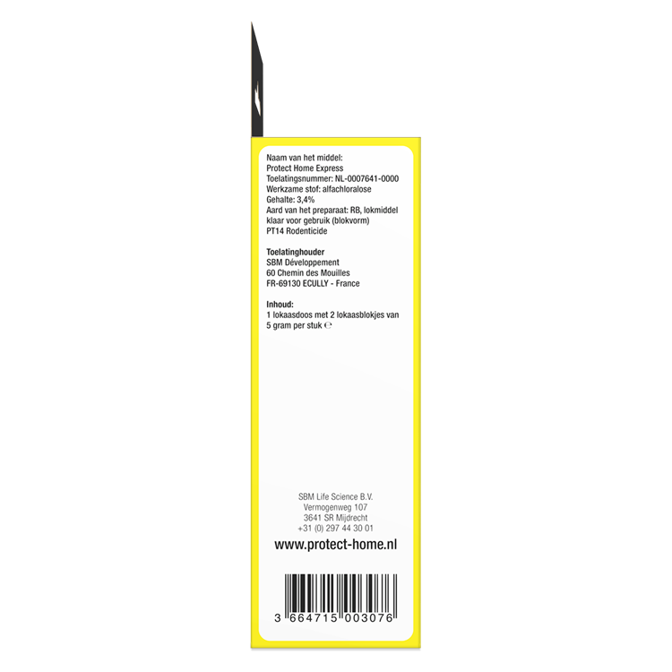 Pro-tect 1066306 - express muizenmiddel 1 stuk | 2 stuks
