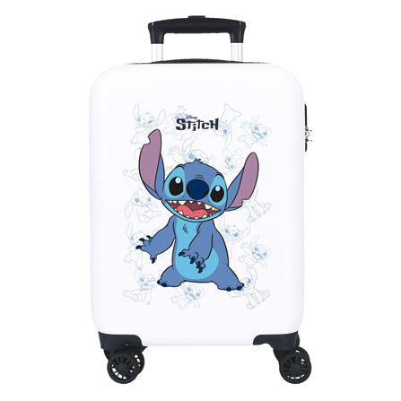 Trolleykoffer happy stitch wit, 50cm