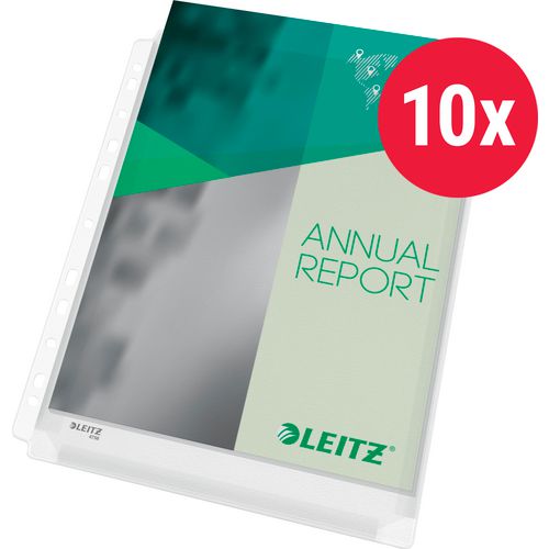 Leitz showtassen 4756 pvc a4 11-gaats perforatie harmonica rug