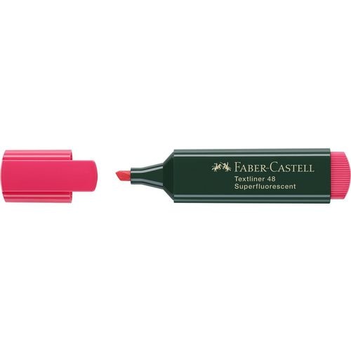 Tekstmarker faber-castell 48 rood 1-5mm