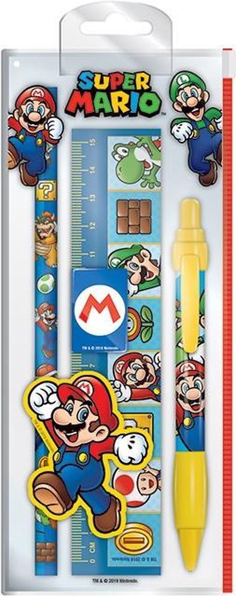 Nintendo super mario characters - schrijfset