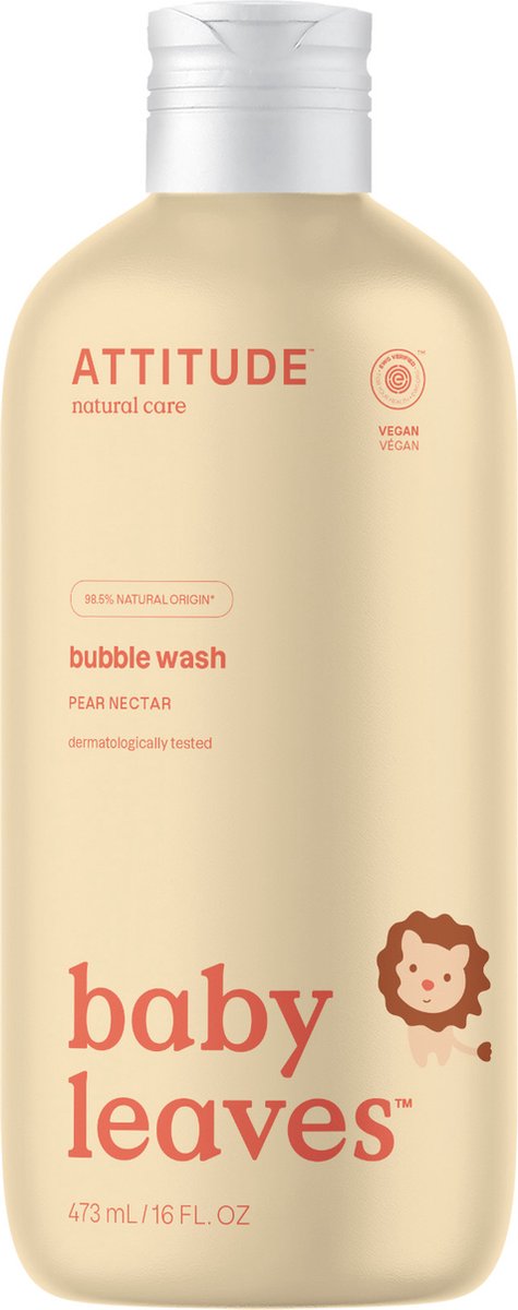Attitude - baby leaves bubble wash pear nectar