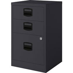 Hangmappenladenkast bisley pfa3zw 3 laden zwart