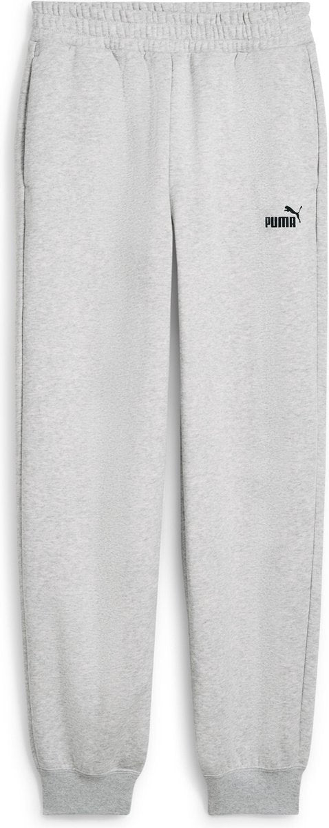 Puma ess small no. 1 logo comfort high-waist sweatpants fl cl dames joggingbroek - light gray heather l