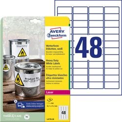 Ty etiketten avery heavy du 960 stuks wit