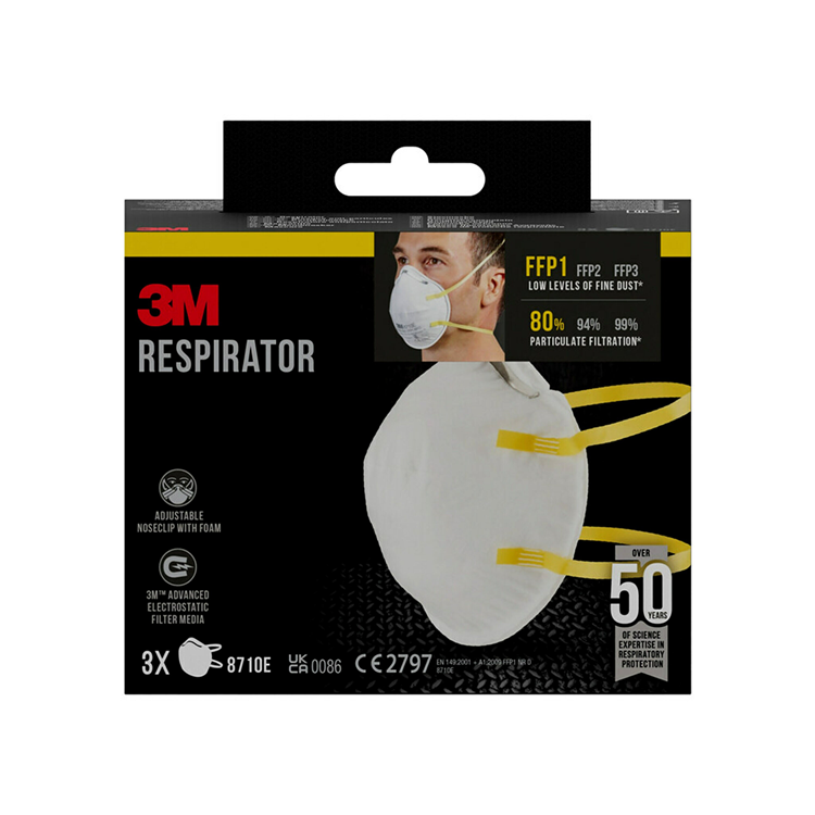 3m 1061819 - stofmasker p1 nr 8710c3n 3st | 6 stuks