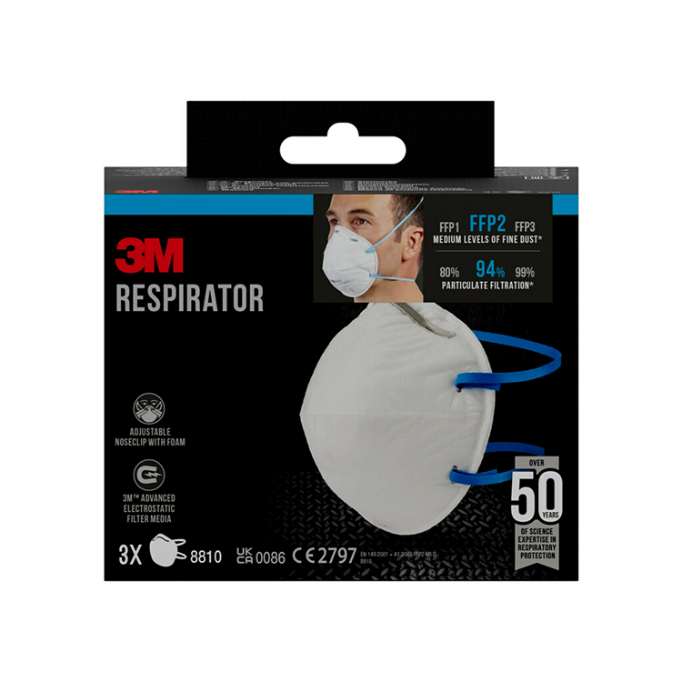 3m 1061820 - stofmasker 8810c3n 3st | 3 stuks
