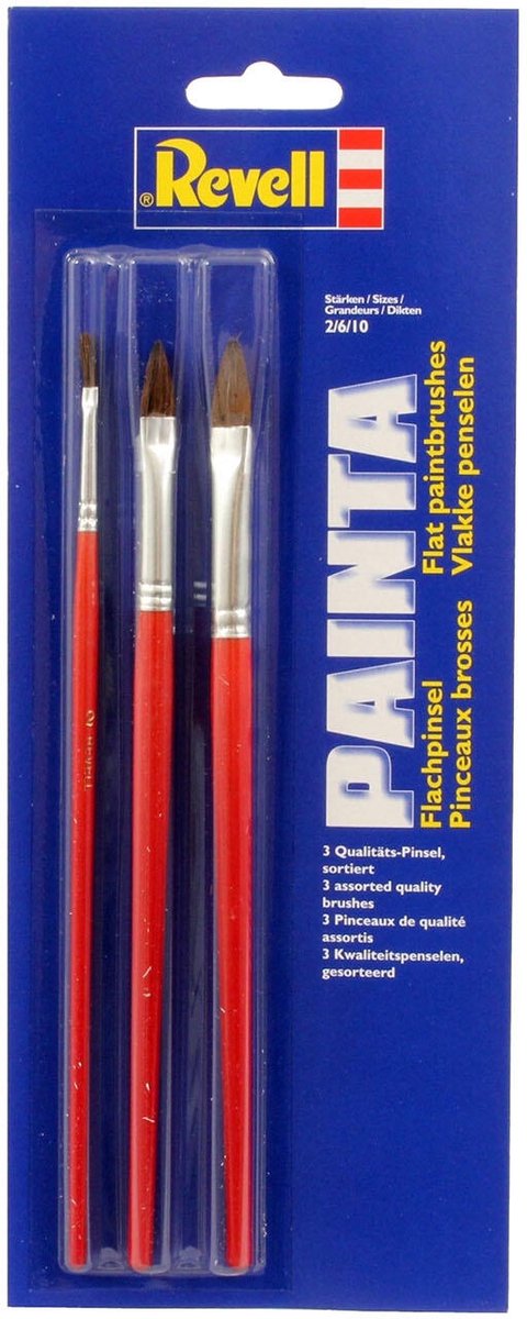 Revell hobbypenseel - 29610 painta flatbrush-set penseel