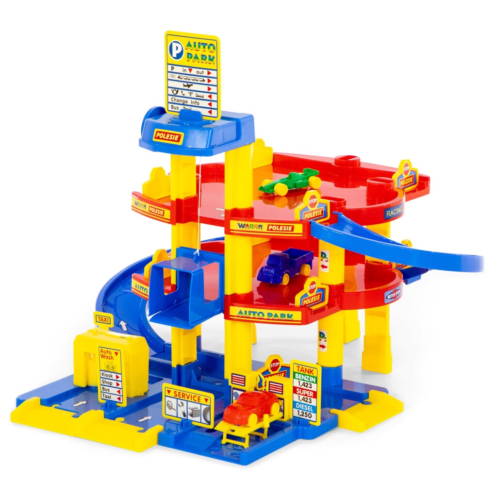 Wader parkeergarage met 3 etages 58,5x51x59 cm