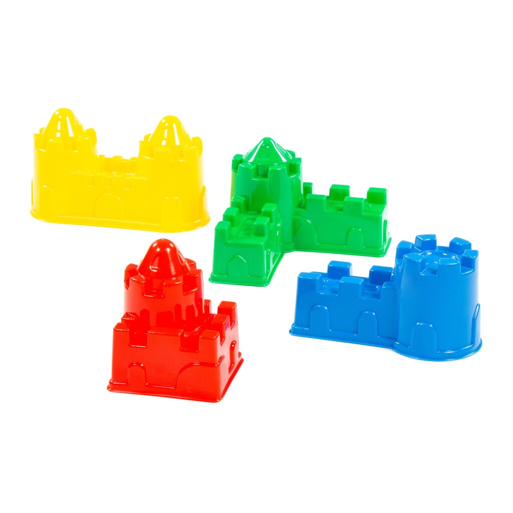 Basis kasteel zandvormen 4 stuks