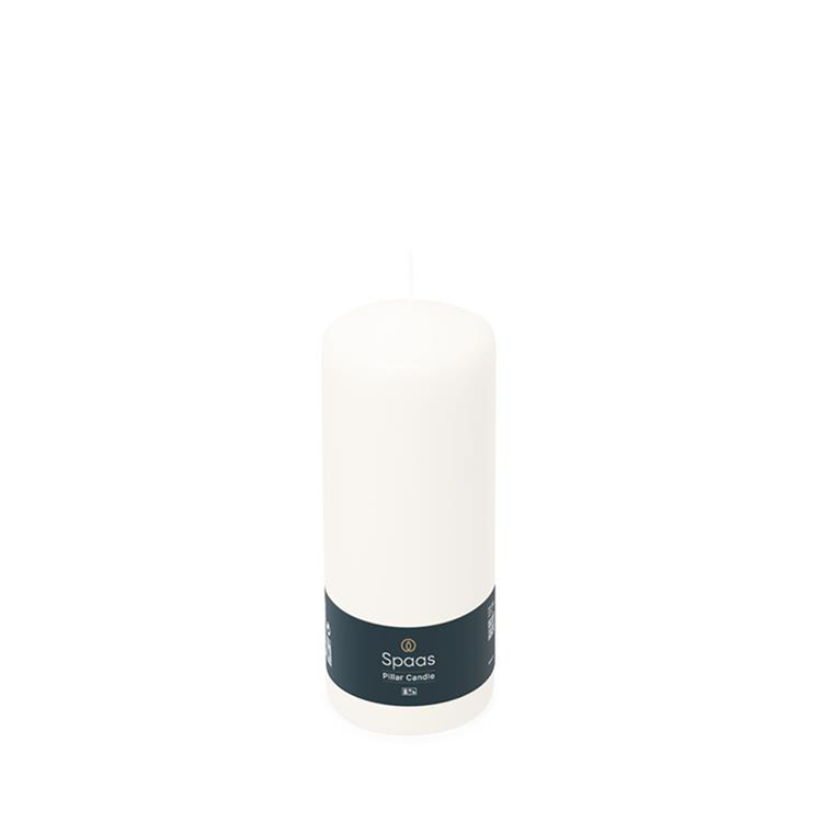 Spaas 1074086 - cilinderkaars 60 150 - wit | 12 stuks