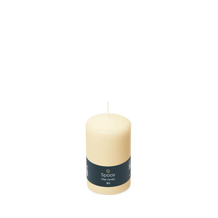 Spaas 1074091 - cilinderkaars 60 100 - ivoor | 12 stuks