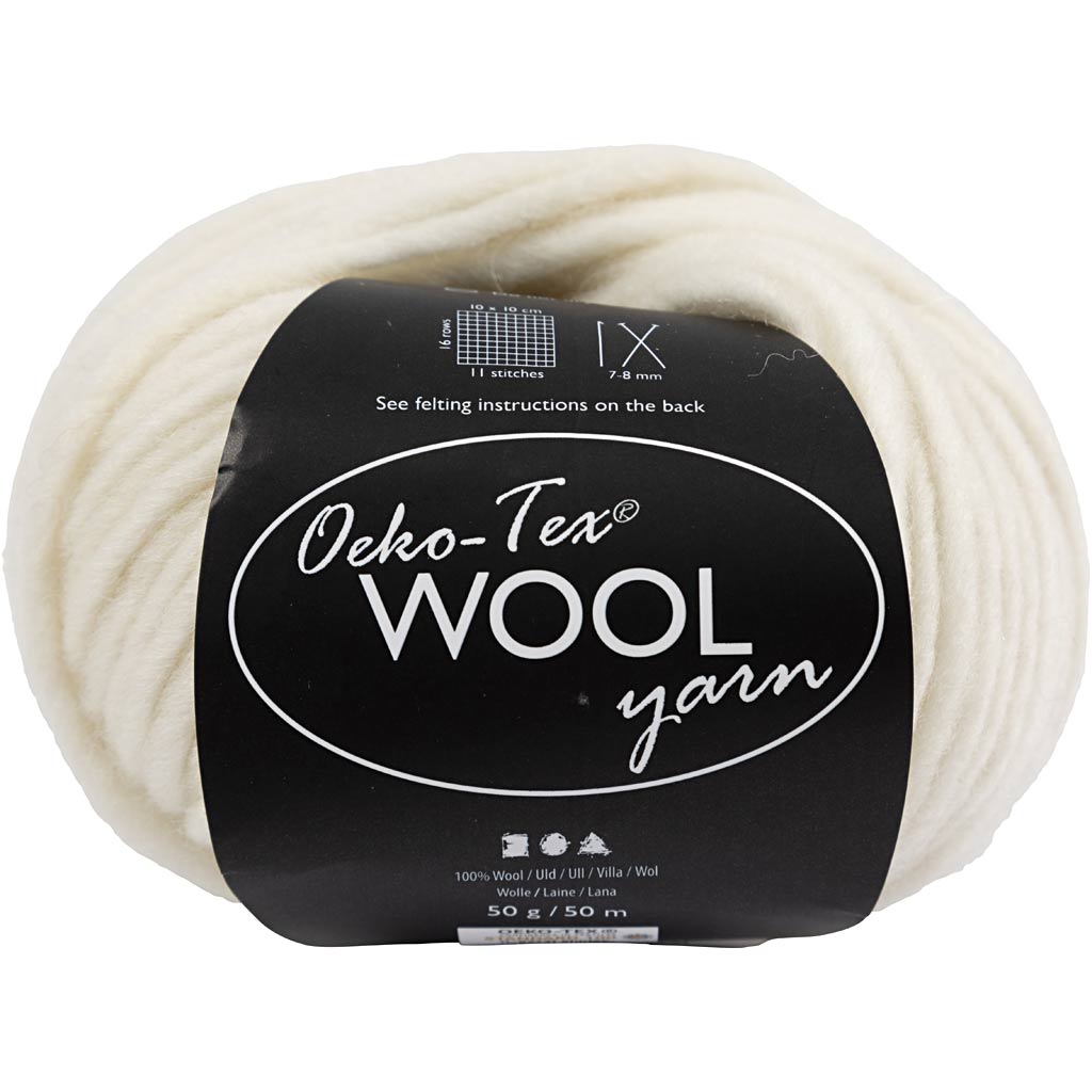 Creatief bedrijf wolgaren off-white, 50m