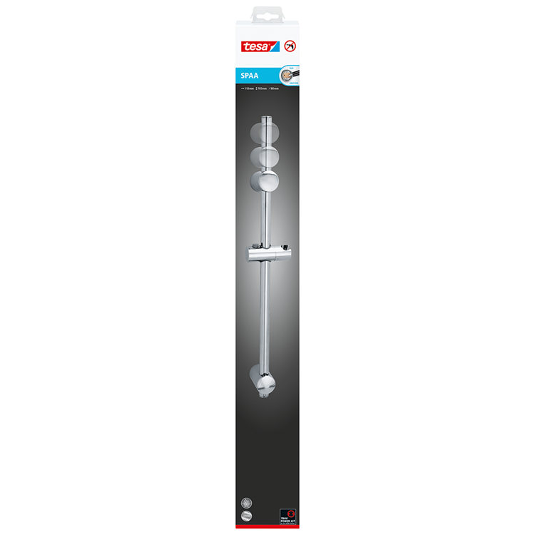Tesa 1062571 - spaa verstelb.douchest. 705 mm | 1 stuks