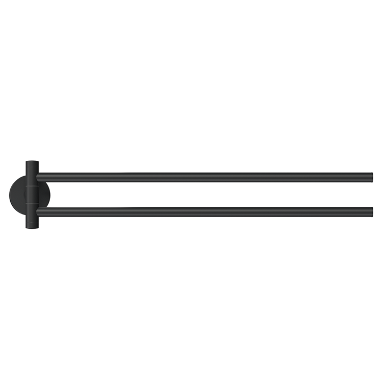 Tesa 1072281 - moon black handdoekhouder flexzwart, 2-armig | 2 stuks