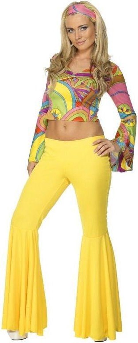 Vegaoo hippiekostuum uit de jaren 70 voor dames - verkleedkleding - small