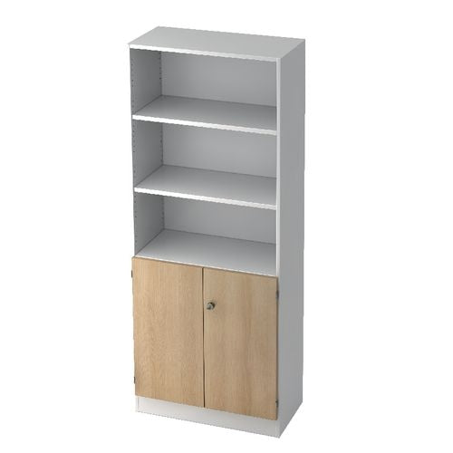 Bach kast hammerer sg 6770 melamine 800x420x2004mm wit eiken