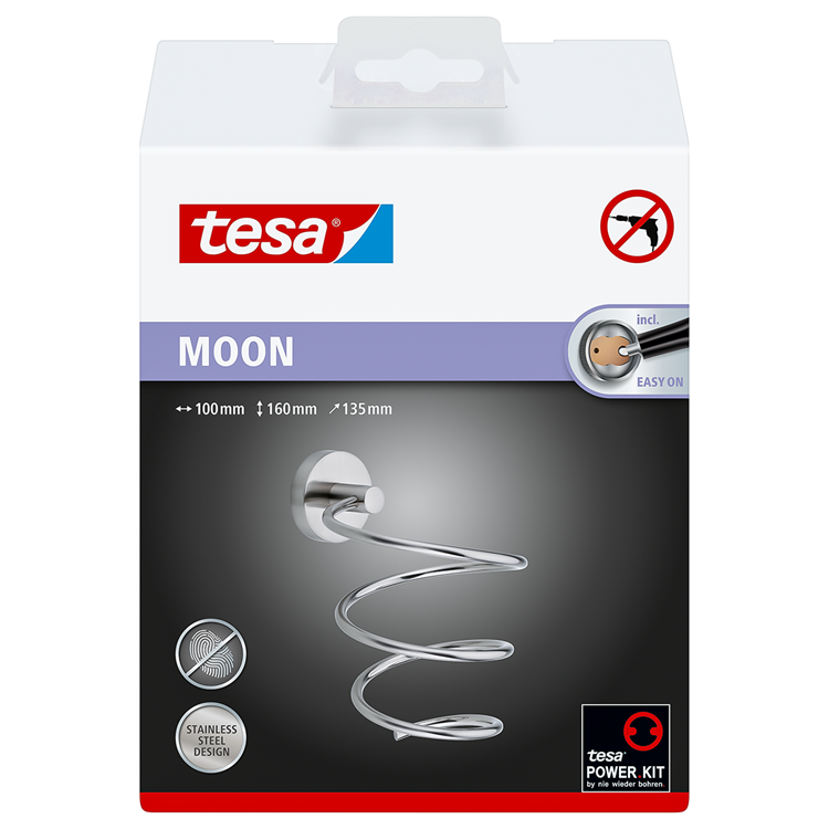 Tesa 1063242 - moon haardrogerhouder | 1 stuks