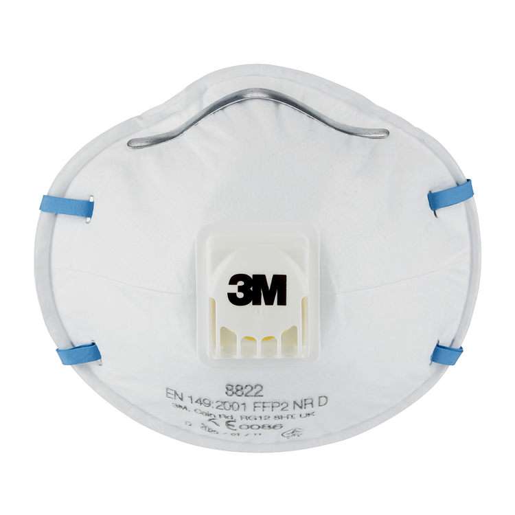 3m cool flow stofmasker, ffp2, met ventiel, pak van 10 stuks