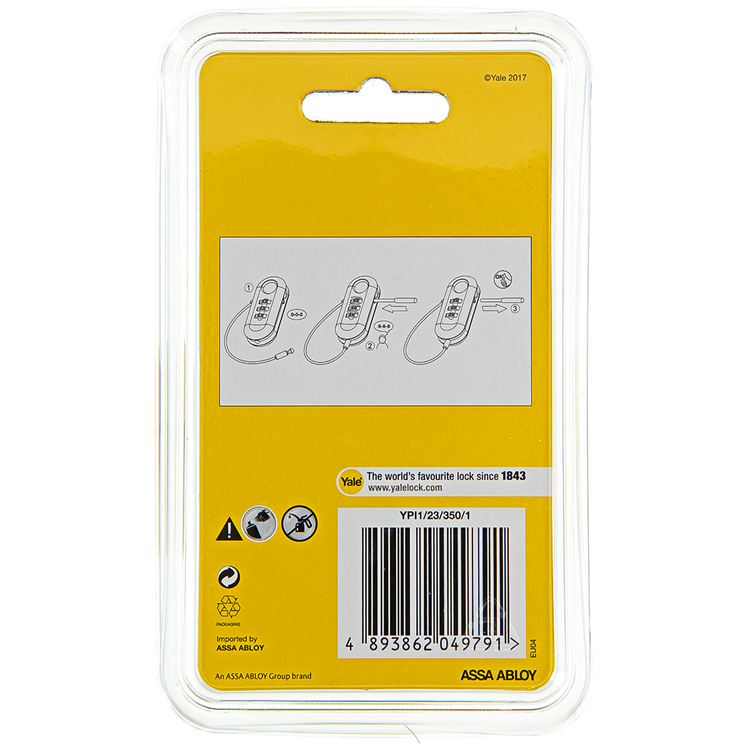 Yale 1060498 - code hangslot flex met id tag | 6 stuks