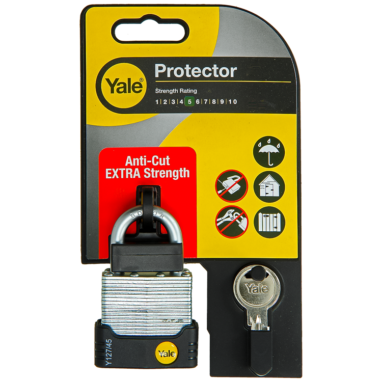 Yale 1060490 - hangslot protector 45mm gelamineerd | 3 stuks