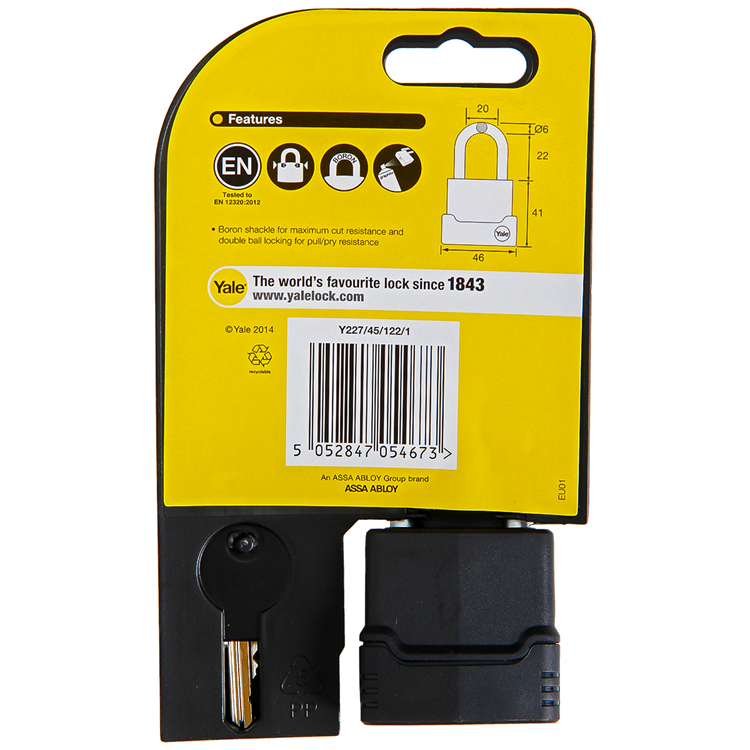 Yale 1060488 - hangslot protector 45mm weerbestendig | 3 stuks