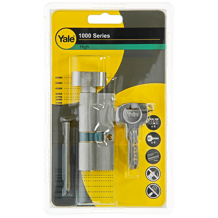 Yale 1060538 - knopcilinder 1000 mv 70mm(30 40) | 5 stuks