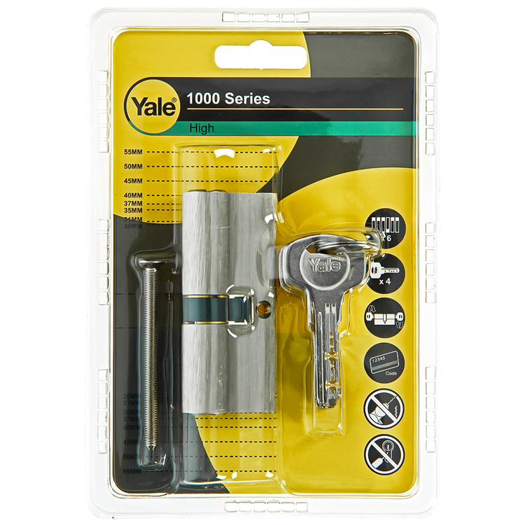 Yale 1060539 - profielcilinder 1000 mv 75mm(35 40) | 5 stuks