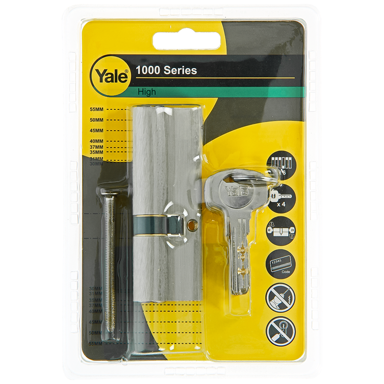 Yale 1060541 - profielcilinder 1000 mv 90mm(35 55) | 5 stuks