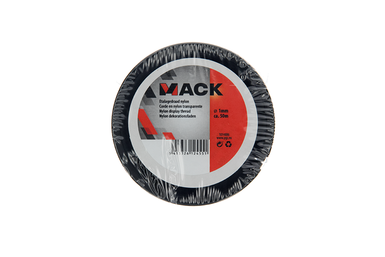 Mack 1014886 - etalagedraad nylon haspel 1mm 50m | 10 stuks