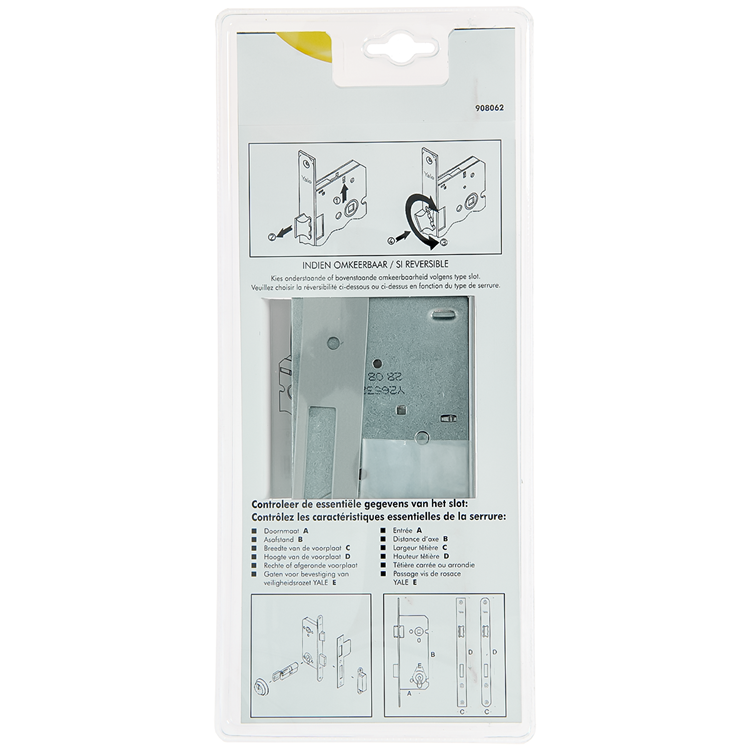 Yale 1060549 - insteekslot cil. 110 50 l-r epoxy afgerond | 1 stuks