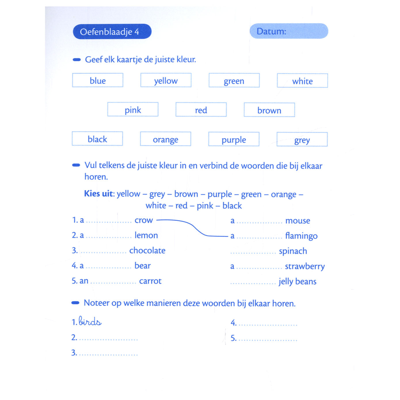 Deltas tijd voor huishoudelijk werk oefenblaadjes engels 10-12 jr