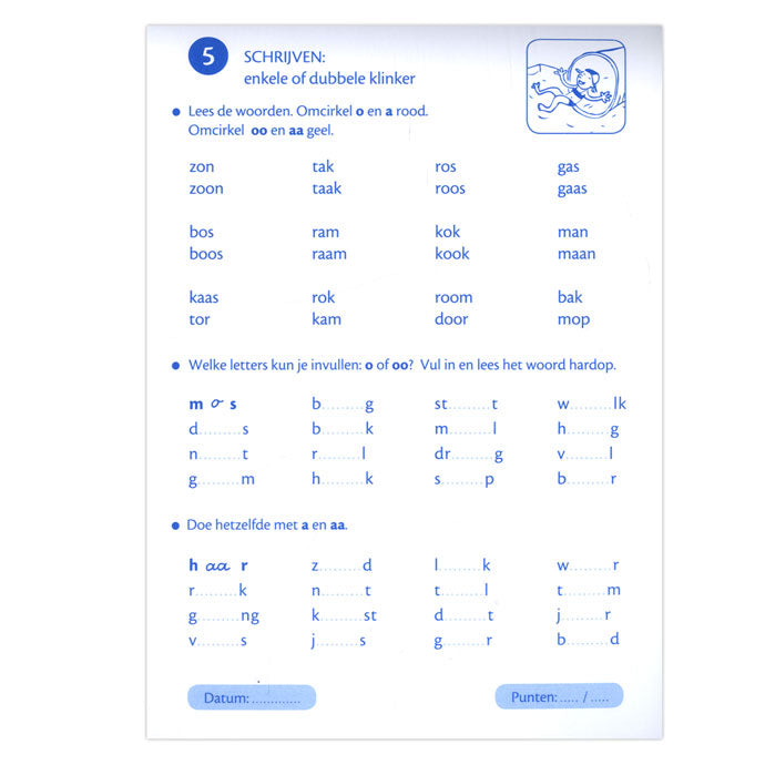Deltas vakantie oefenblaadjes naar groep 4