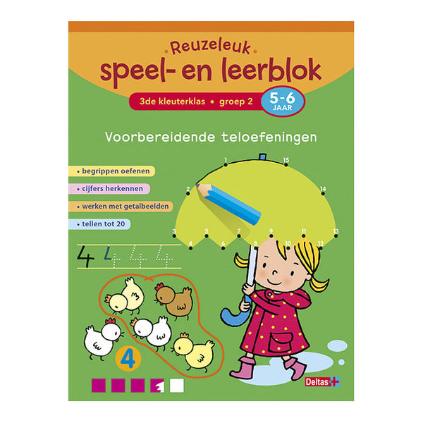 Deltas reuzeleuk speel- en leerblok voorbereidende teloefeningen 5-