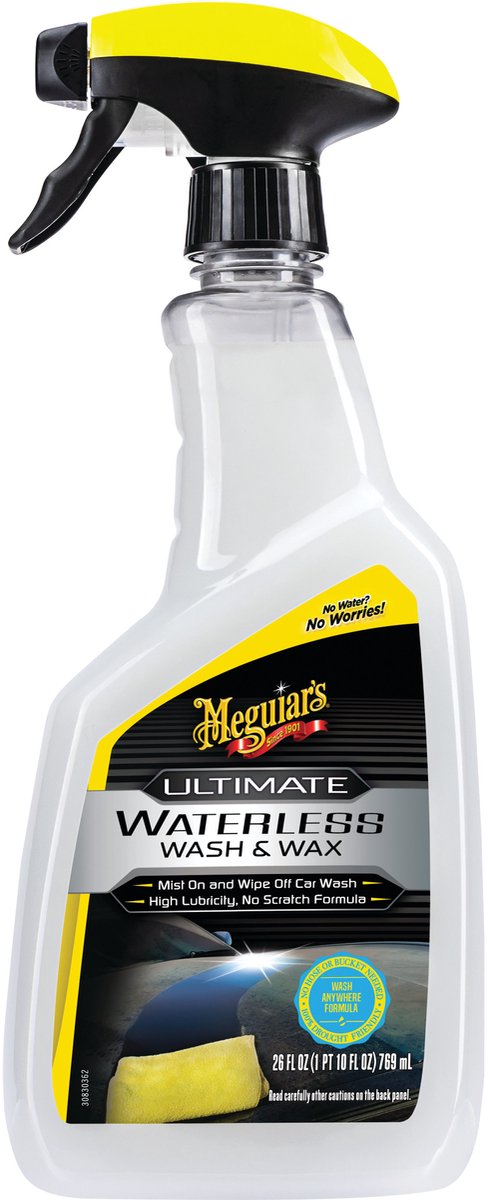Meguiar's waterless wash wax anywhere - auto wassen zonder water - 768 ml