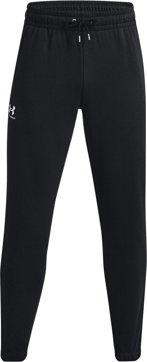 Under armour ua icon fleece jogger-blk heren sportbroek - zwart - wit