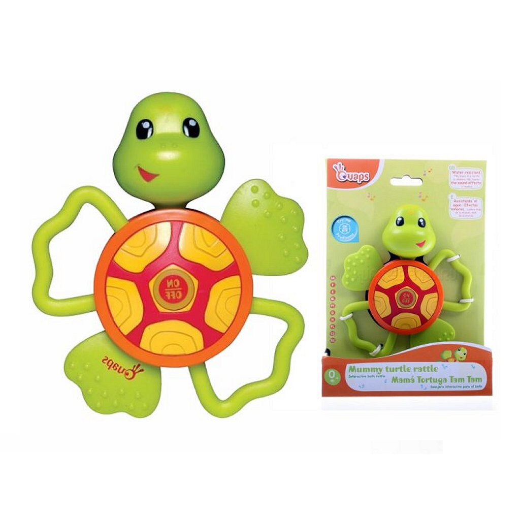 Gewoon voor kinderen quaps schildpad rammelaar + geluid