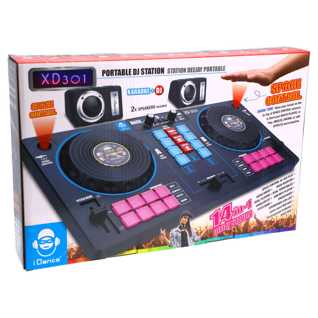 IDance IDance XD 301 DJ-mixer met 2 luidsprekers