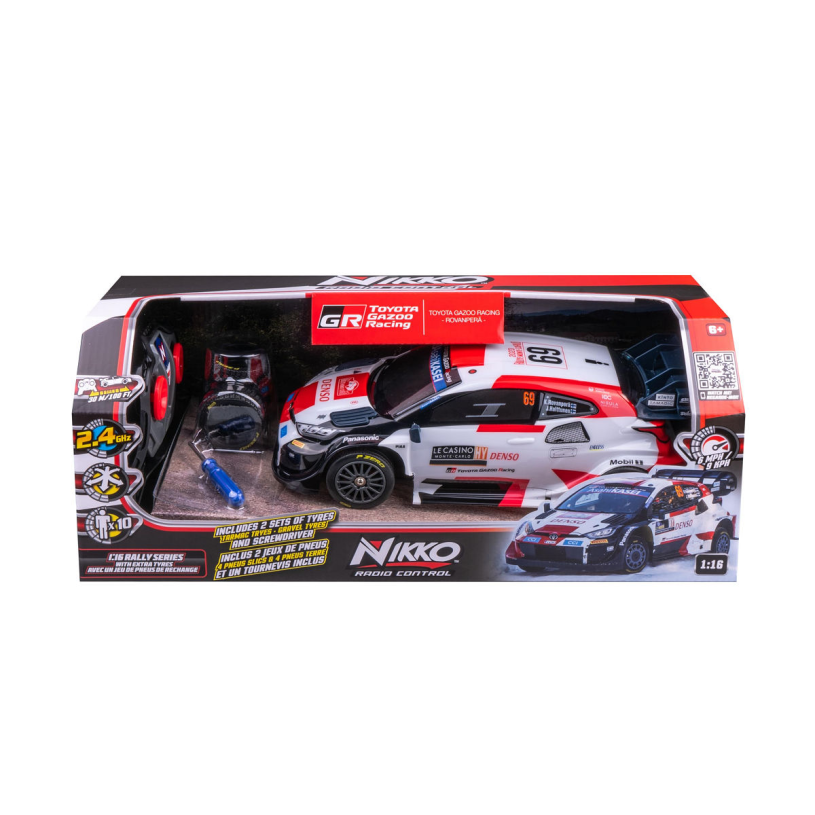 Nikko rc auto rally 1:16 - toyota gazoo racing