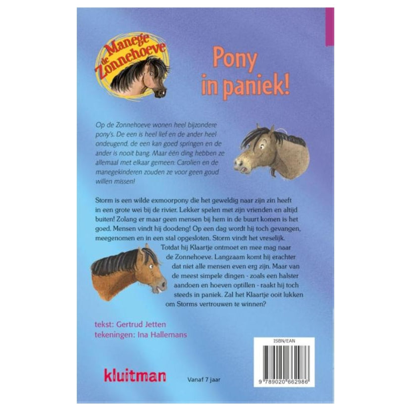 Kluitman manege de zonnehoeve pony in paniek