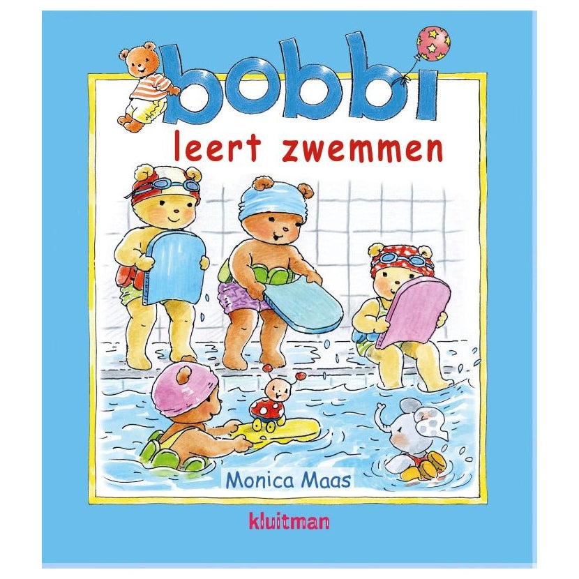 Kluitman bobbi leert zwemmen