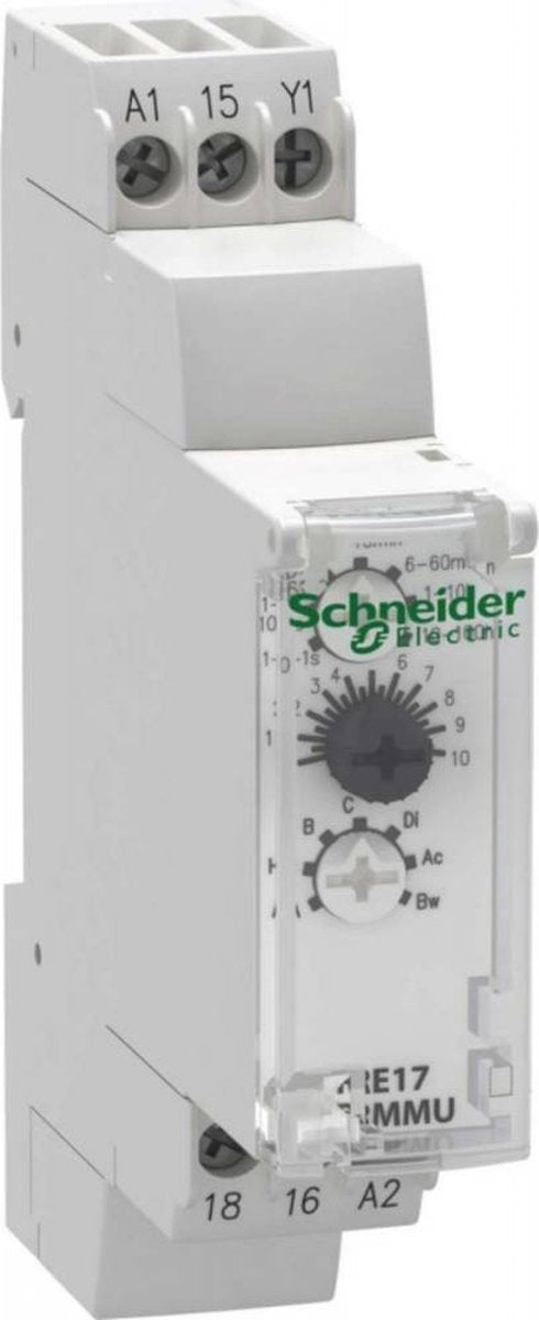 Schneider electric re17rmmu re17rmmu tijdrelais multifunctioneel 1 stuk(s) tijdsduur: 0.1 s - 100 h 1x wisselcontact