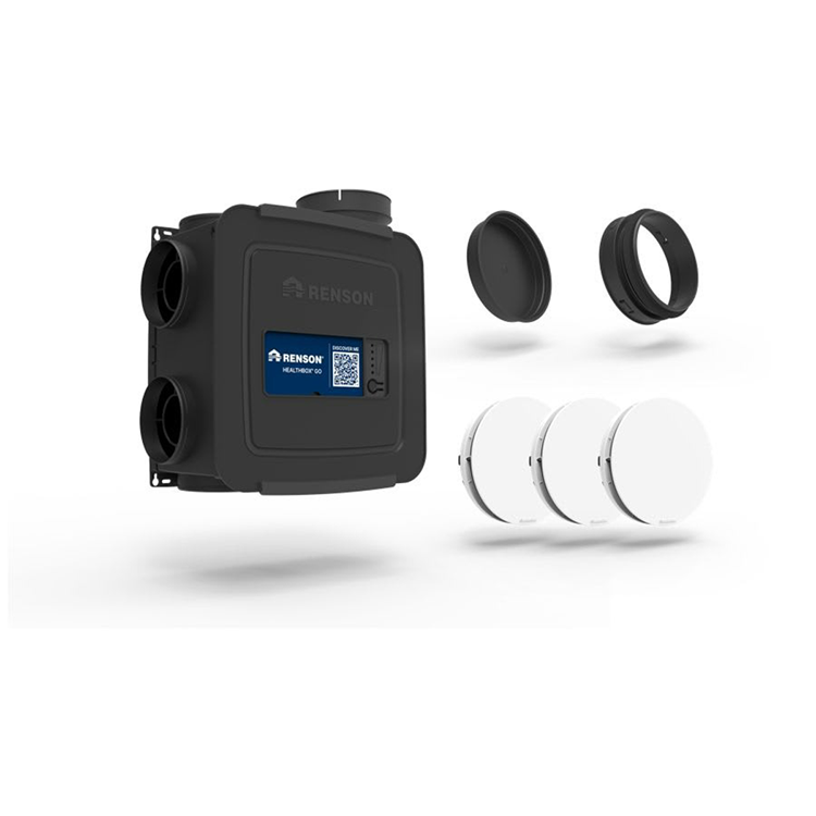 Renson 1074428 - kit healthbox go met ventielenunit + 3xaeroo + 3x adaptorring | 1 stuks