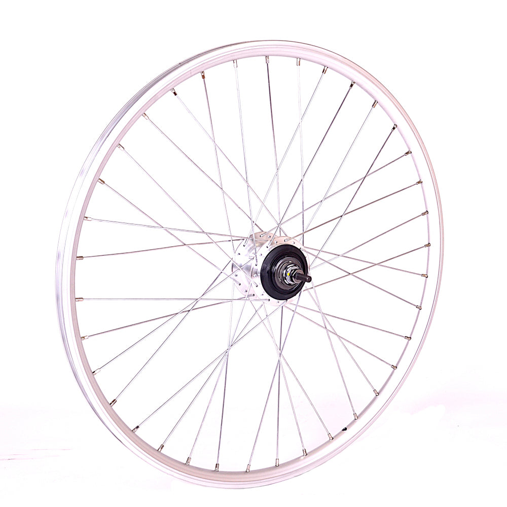 Achterwiel 28 x 1 3 8 nexus 7 (voor rollerbrakes) - zilver