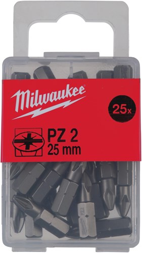 Milwaukee accessoires schroefbit pz 1, 25 mm | 25 stuks - 4932399589