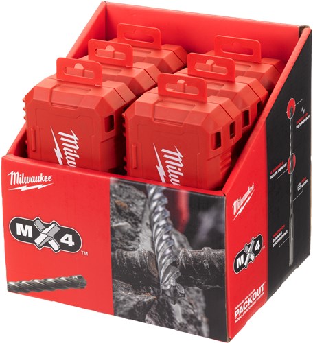 Milwaukee accessoires milwaukee sds-plus borenset m2 | packout friendly 10-delig - 4932492117